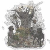 Deutsch Drahthaar Sticker (Voorkant)