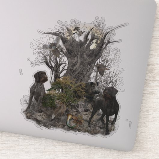 Deutsch Drahthaar Sticker (Detail)