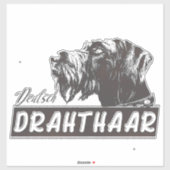 Deutsch Drahthaar Sticker (Vel)