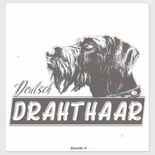 Deutsch Drahthaar Sticker (Vel)