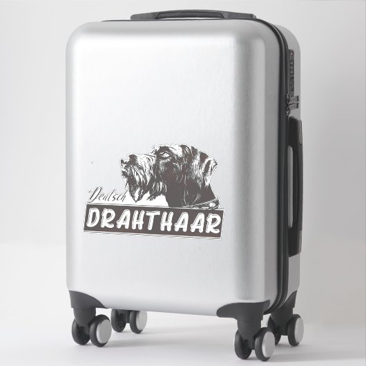 Deutsch Drahthaar Sticker (Koffer)