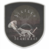 Deutsch Drahthaar Sticker (Voorkant)