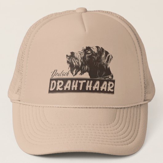 Deutsch Drahthaar Trucker Pet (Voorkant)