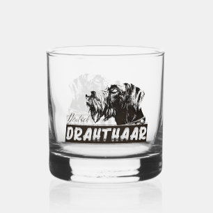 Deutsch Drahthaar Whisky Glas