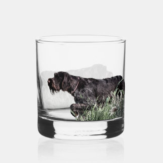 Deutsch Drahthaar Whisky Glas