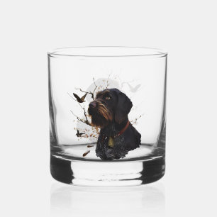 Deutsch Drahthaar Whisky Glas