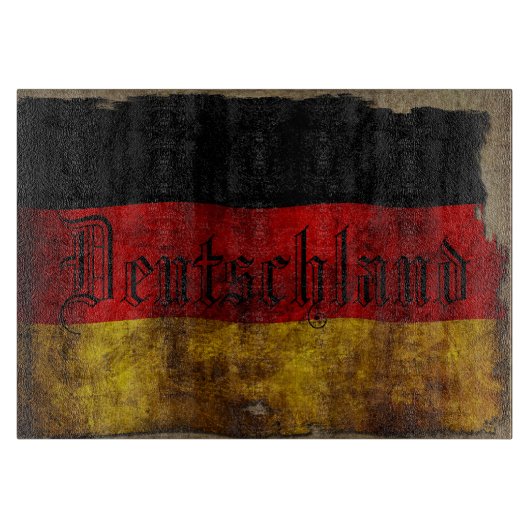 Deutsch Flagge - Vintage... Snijplank (Voorkant)