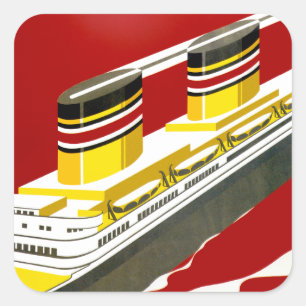 Deutsche Afrika Vierkante Sticker