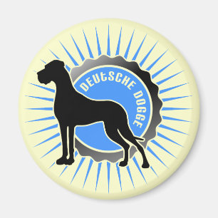 Deutsche Dogge blauwe reut Magneet