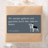 Deutsche Dogge Briefaufkleber Etiket (Insitu)