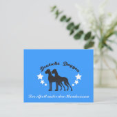 Deutsche Doggen Briefkaart (Staand voorkant)