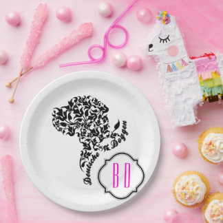 Deutsche Doggen Kopf Illustration Blatt Papieren Bordje