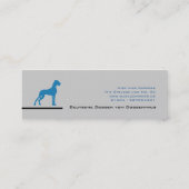 Deutsche Doggen Visitenkarten Mini Visitekaartje (Achterkant)