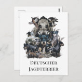 Deutscher Jagddooder Briefkaart (Voorkant / Achterkant)