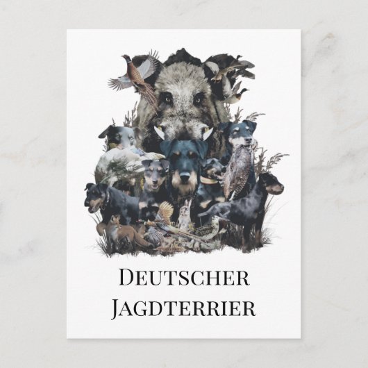 Deutscher Jagddooder Briefkaart (Voorkant)