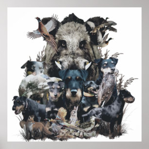 Deutscher Jagdshier Tapestry Canvas Print