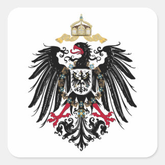 Deutscher Reichsadler Vierkante Sticker