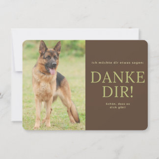 Deutscher Schäferhund Bedankkaart