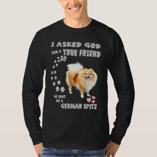 Deutscher Spitz Mam Fluffy Dog Papa print stutkam T-shirt