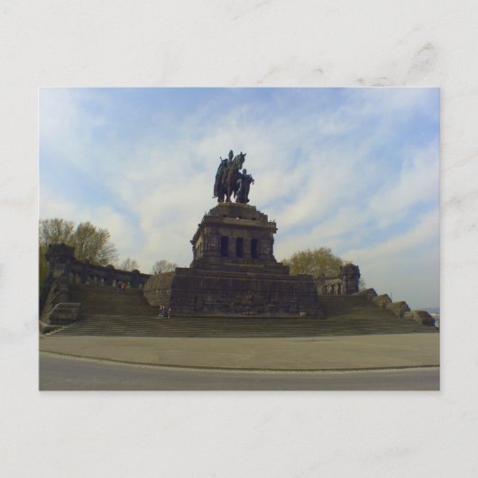 Deutsches Eck, Koblenz, Duitsland Briefkaart (Voorkant)