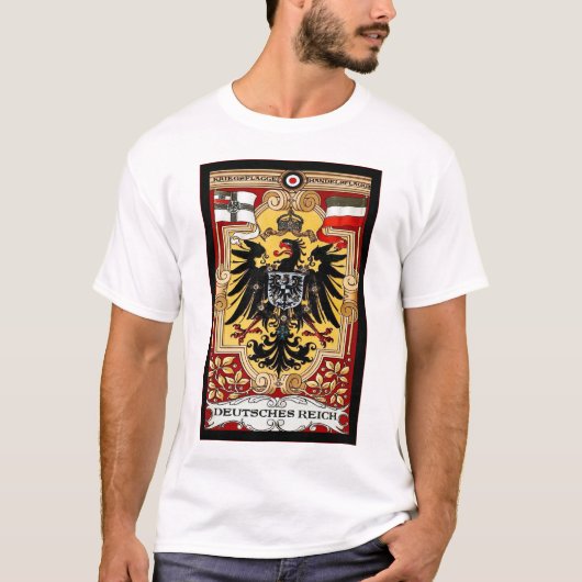 Deutsches Reich ~  Duits WW1 Poster T-shirt (Voorkant)