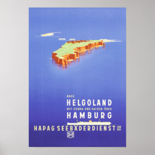"Deutschland: 1939 - HaPag Helgoland Reise Poster