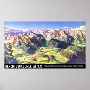 "Deutschland: 2021 - Alpen Berchtesgaden Panorama Poster