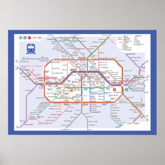 "Deutschland: 2022/heute Berlin - Liniennetz ... Poster