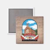 Deutschland Angermünde Vintage souvenir Magneet (Voorkant / Achterkant)