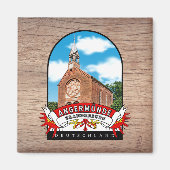 Deutschland Angermünde Vintage souvenir Magneet (Voorkant)