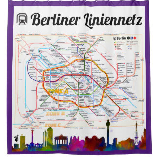 " Deutschland: BERLIN Liniennetz (S-/U-Bahn) ... Douchegordijn