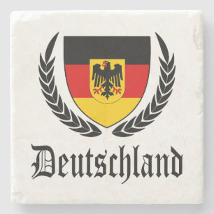 Deutschland Crest Stenen Onderzetter