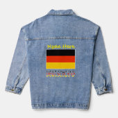 Deutschland Deutsch Drapeau Personnalisation jaune (Verso)