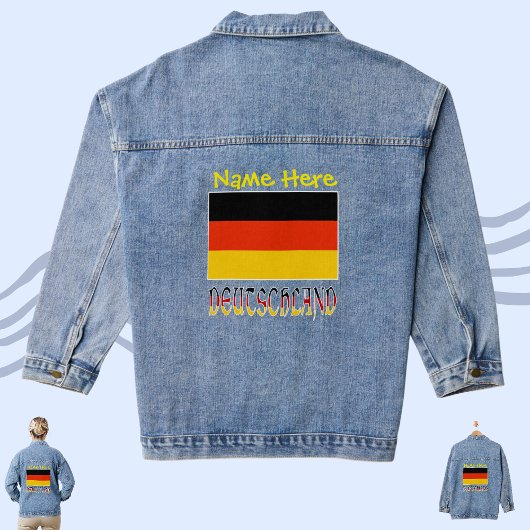 Deutschland Deutsch Drapeau Personnalisation jaune