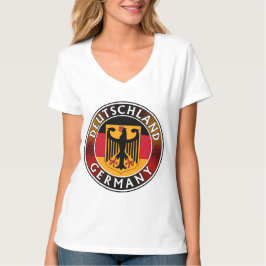 Deutschland Duitsland Plaquette, Duitse vlag en ad T-shirt