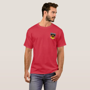Deutschland/Duitsland Vlag Schip T-Shirt