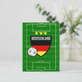 Deutschland Duitsland Voetbal Briefkaart (Staand voorkant)