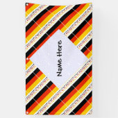 Deutschland en Duitse vlag gepersonaliseerd Spandoek (Verticaal)