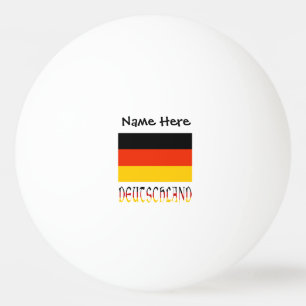 Deutschland en Duitse vlag Zwart Persoonlijk  Pingpongballen