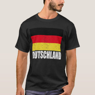 Deutschland Flag Grunge  Souvenir Duitsland T-shirt
