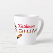 Deutschland Flag Rose Personalized Small Latte Mug (Angle droit)