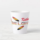 Deutschland Flag Rose Personalized Small Latte Mug Latte Mok (Voorkant)
