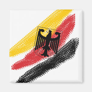 Deutschland Fussball Soccer Eagle Magnet Magneet