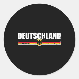 Deutschland Gery Vlag Trots Ger Ronde Sticker