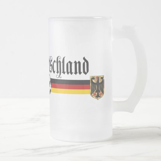 Deutschland grote fussball logo matglas bierpul (Rechts)