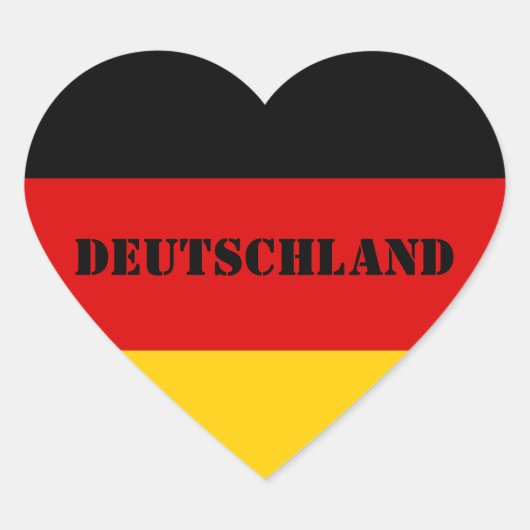 DEUTSCHLAND HART STICKER (Voorkant)