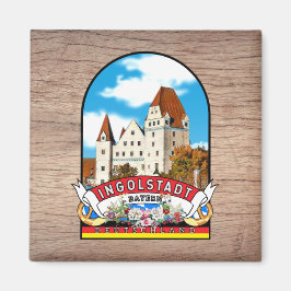 Deutschland Ingolstadt Vintage souvenir Magneet