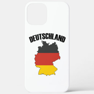 Deutschland Map - Duitse vlag - Duitsland reizen iPhone 12 Pro Max Hoesje