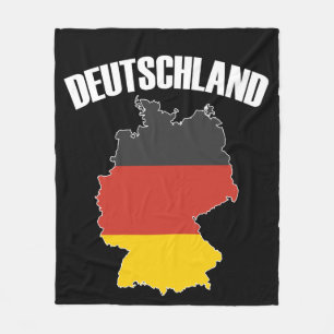 Deutschland Map - Duitse vlag - Duitsland reizen Fleece Deken