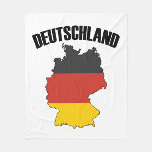 Deutschland Map - Duitse vlag - Duitsland reizen Fleece Deken